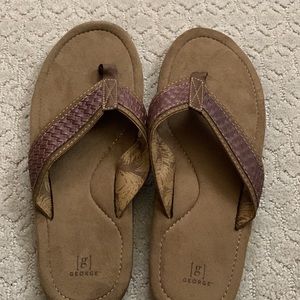 Mens George flip flops
